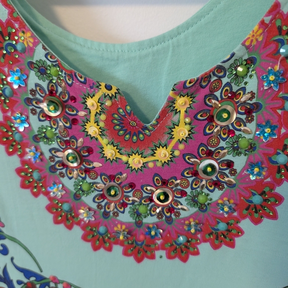 Liquidation summer dress Patterned Sleeveless Dress - Picture 4 of 7